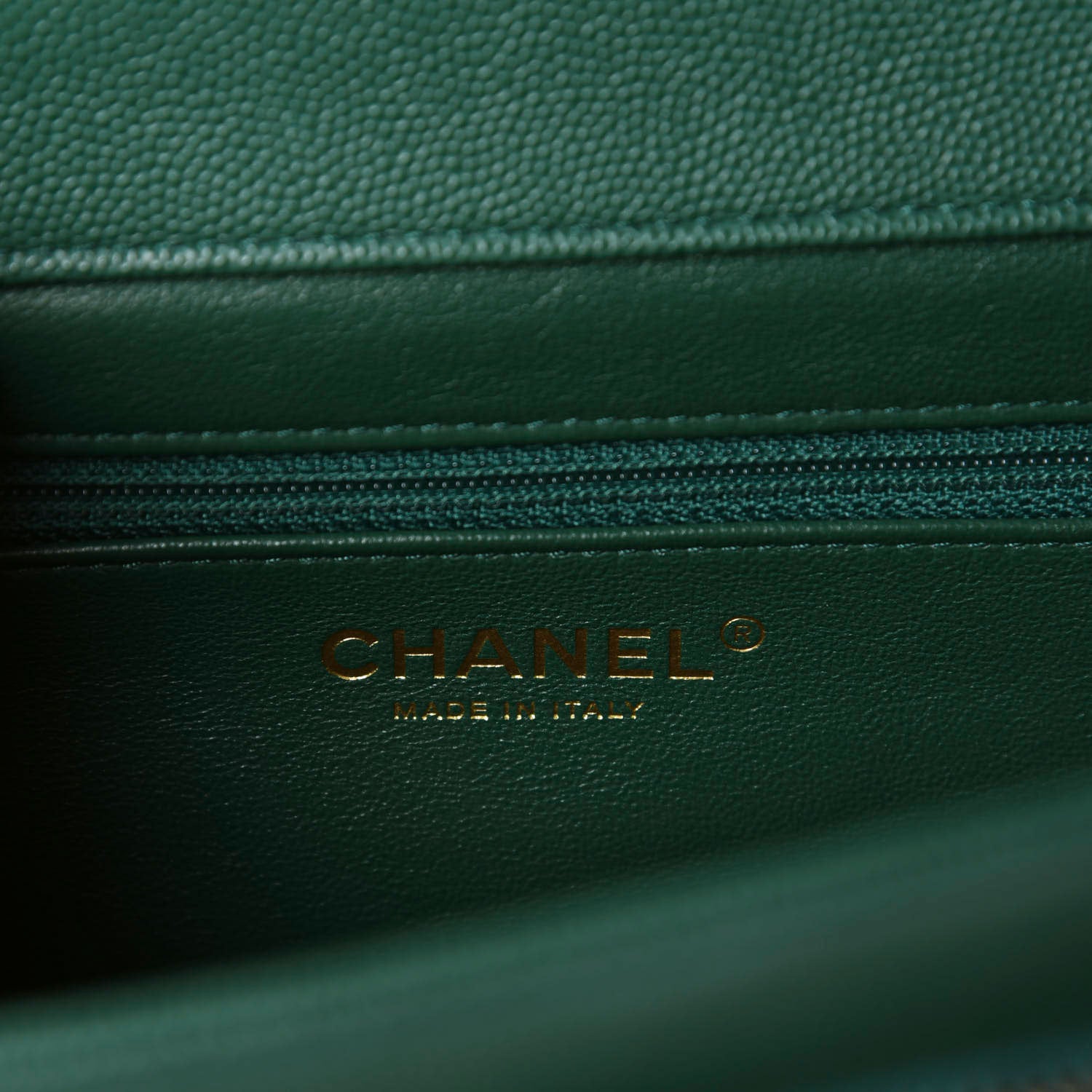 Chanel Caviar Quilted Medium Business Affinity Flap Green 8 of 10