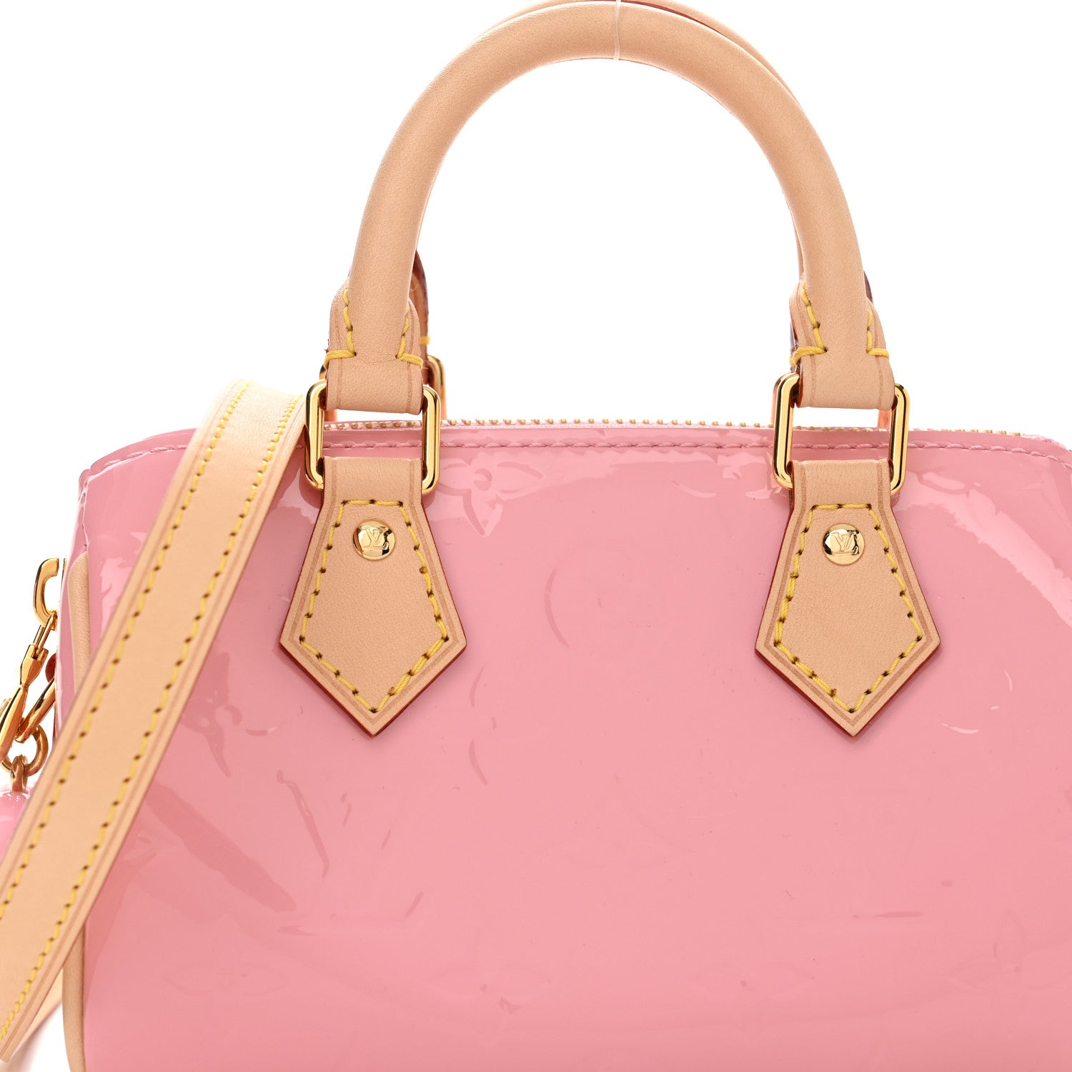 Louis Vuitton Vernis Monogram Nano Speedy Mochi Pink 6 of 8