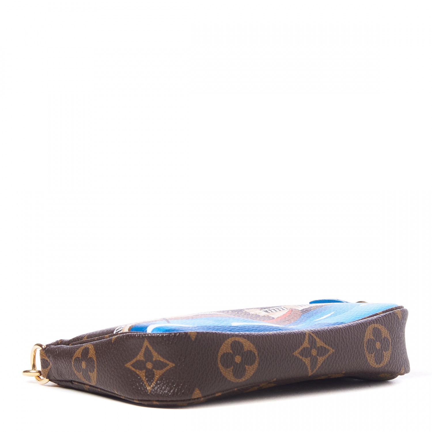 Louis Vuitton Monogram 2019 Christmas Animation Mini Venice Pochette Accessories Blue 3 of 8