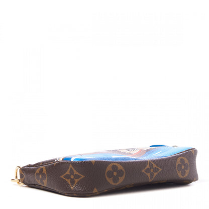 Louis Vuitton Monogram 2019 Christmas Animation Mini Venice Pochette Accessories Blue 3 of 8