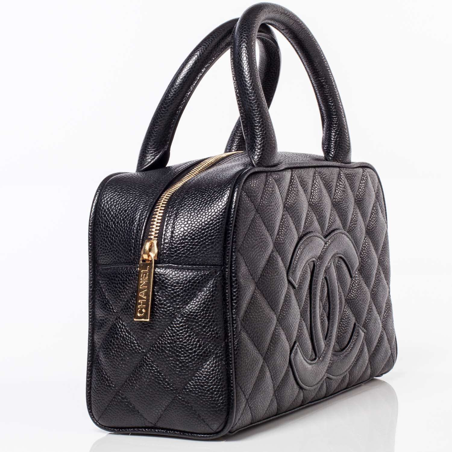 Chanel Caviar Small Bowler Black 3 of 8
