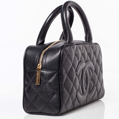 Chanel Caviar Small Bowler Black 3 of 8