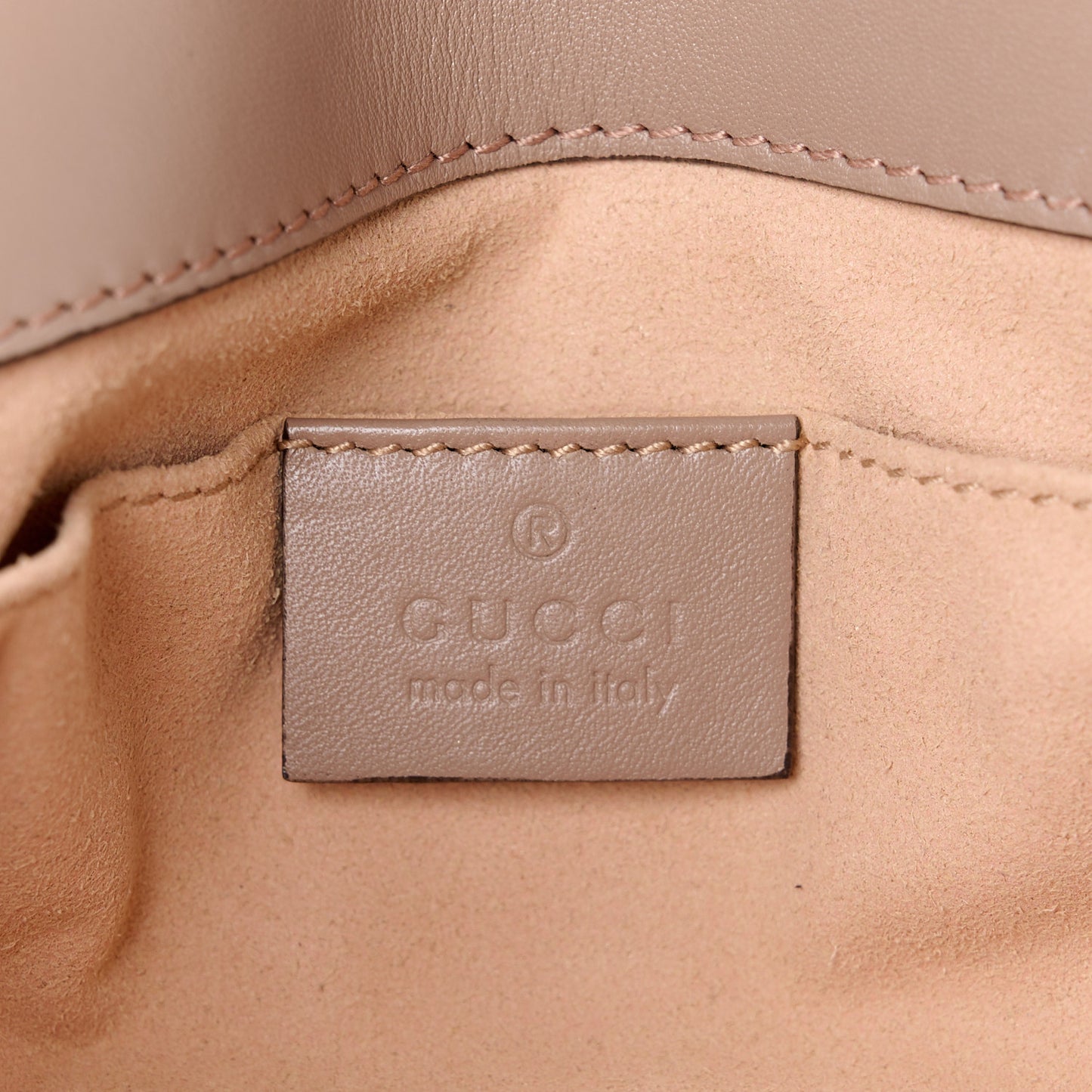 Calfskin Matelasse Mini GG Marmont Shoulder Bag Porcelain Rose