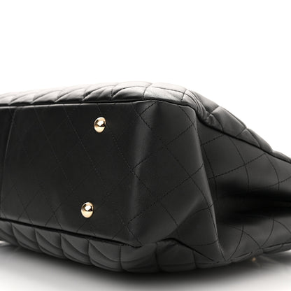 Chanel Calfskin Quilted Large Classic Shopping Tote Black 10 of 12