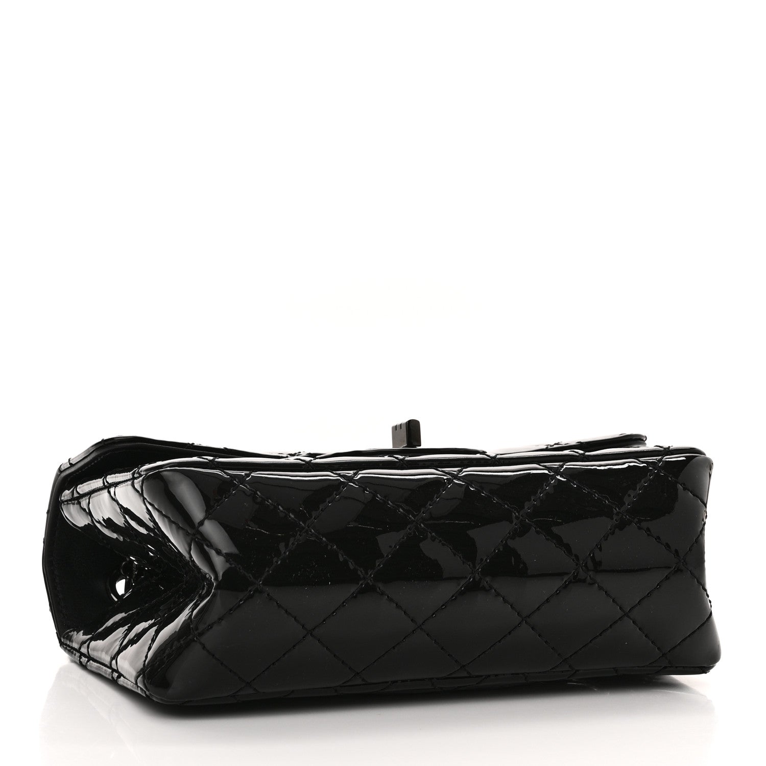 Chanel Patent Calfskin Quilted 2.55 Reissue Mini Flap So Black 4 of 11