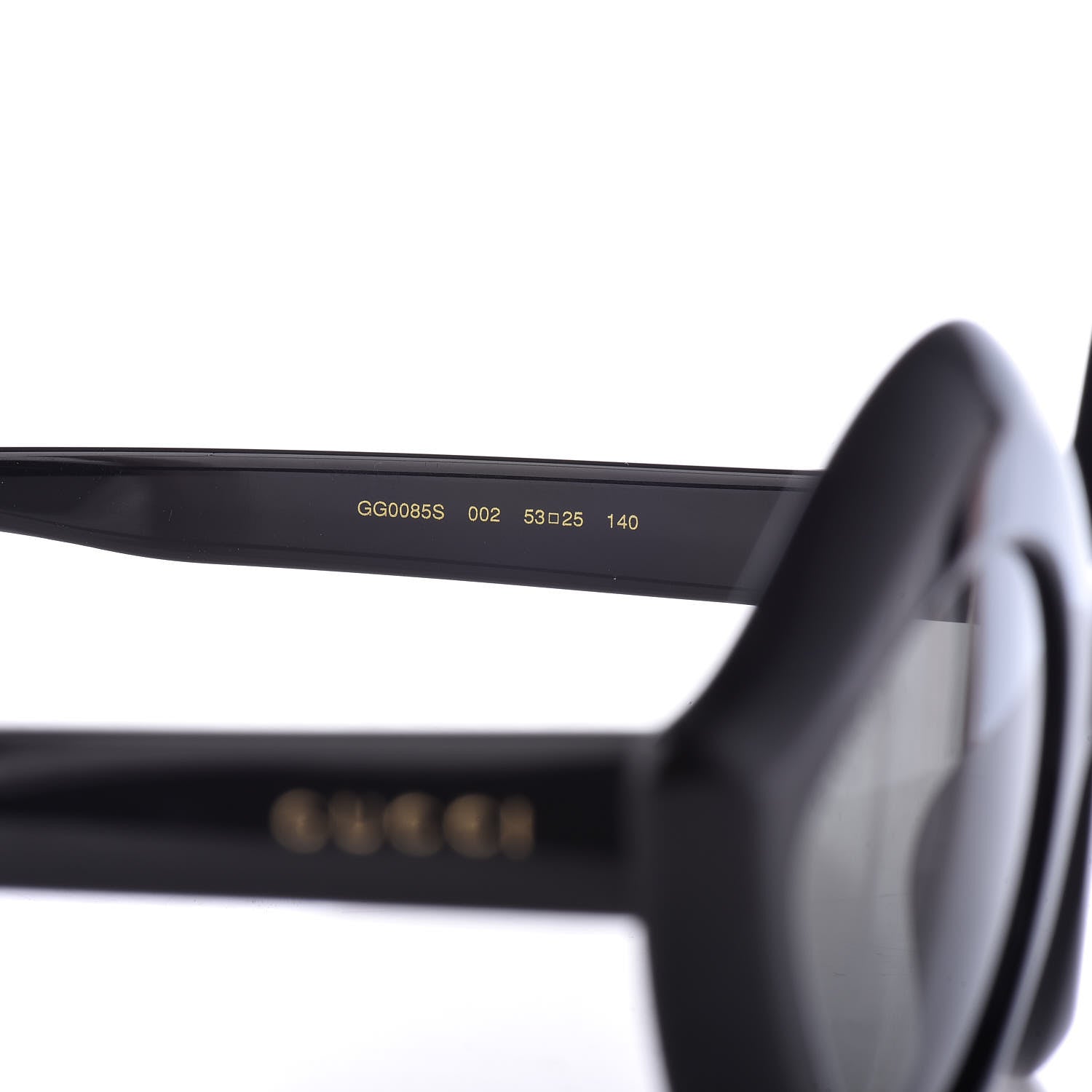 Gucci Cat Eye GG0085S Sunglasses Black 5 of 6
