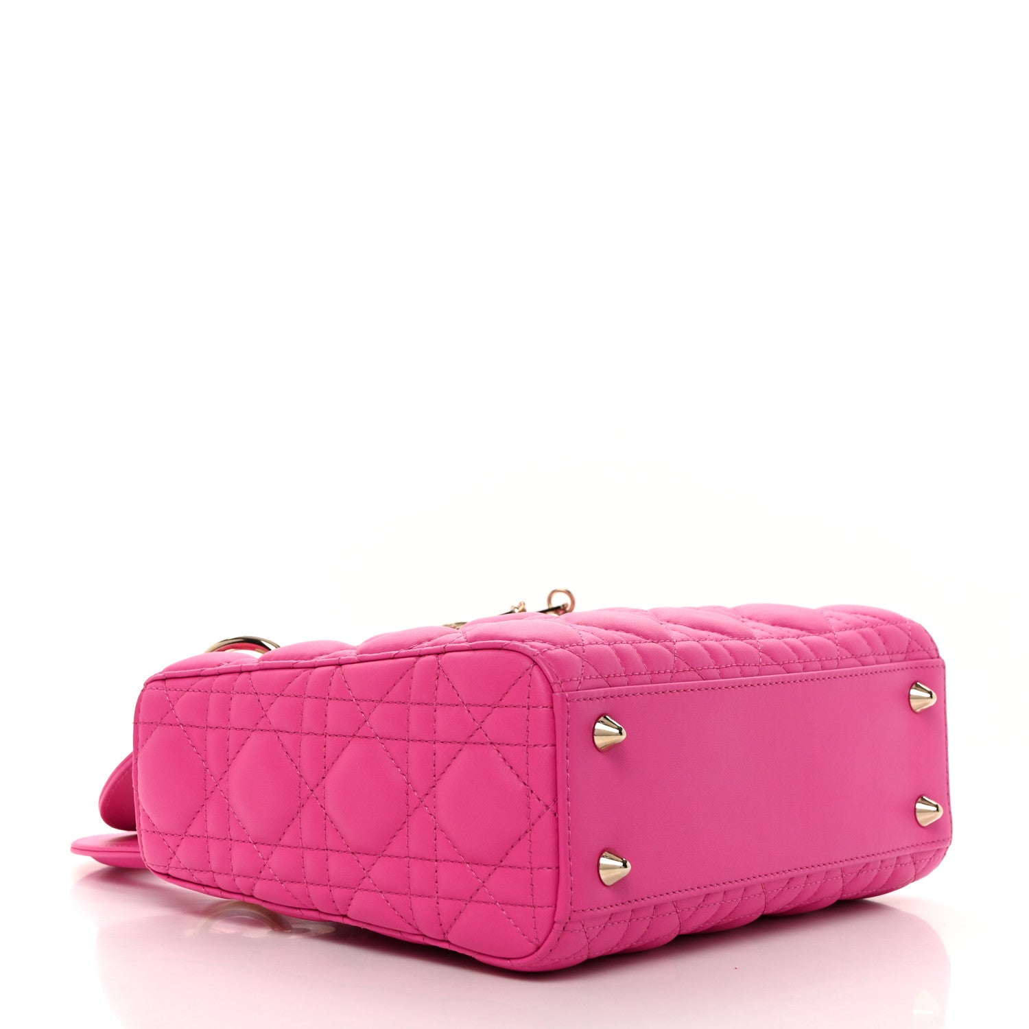 Christian Dior Lambskin Cannage Small My ABCDior Lady Dior Magenta 4 of 10
