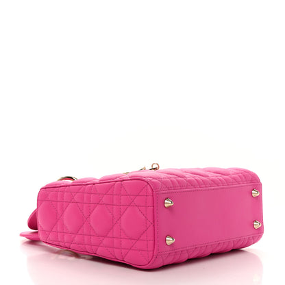 Christian Dior Lambskin Cannage Small My ABCDior Lady Dior Magenta 4 of 10