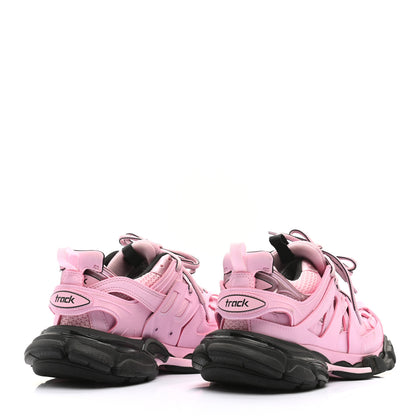 Balenciaga Rubber Fabric Bi-Color Womens Track Sneakers 37 Pink Black 4 of 8