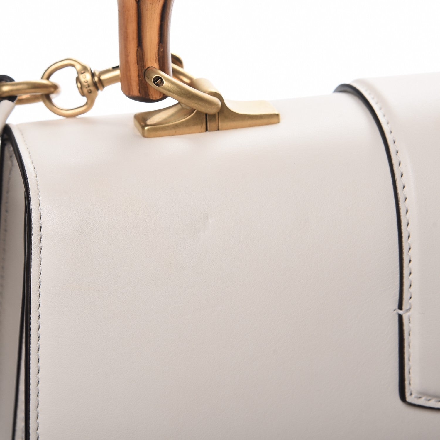Gucci Calfskin Bamboo Web Medium Dionysus Top Handle Bag White Blue Hibiscus Red 9 of 9