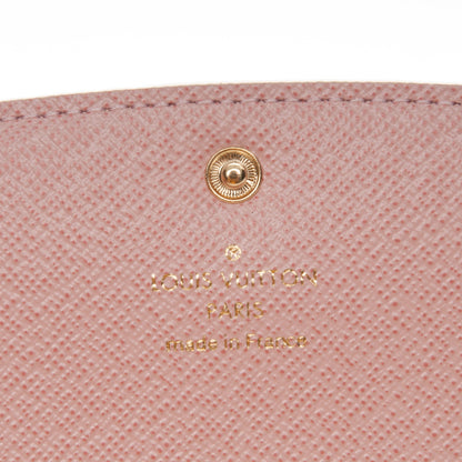 Louis Vuitton Damier Azur Emilie Wallet Rose Ballerine 5 of 7