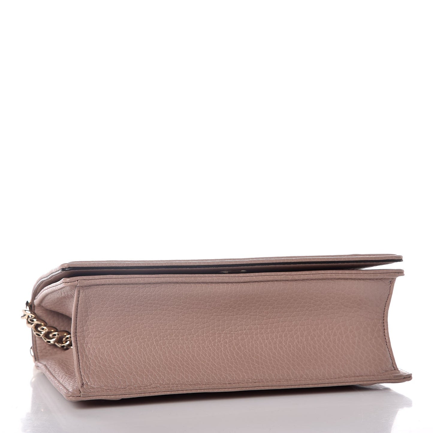 Grained Calfskin Medium Diorama Flap Bag Nude
