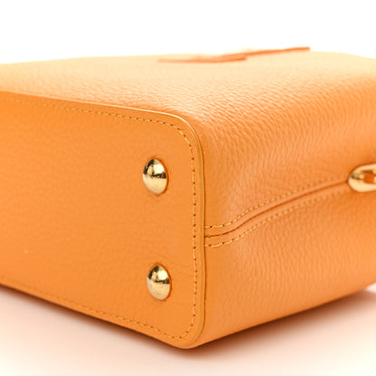Louis Vuitton Taurillon Mini Capucines Sunbeam Yellow 9 of 10