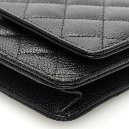 Chanel Caviar Quilted Wallet on Chain WOC Black 10 of 10