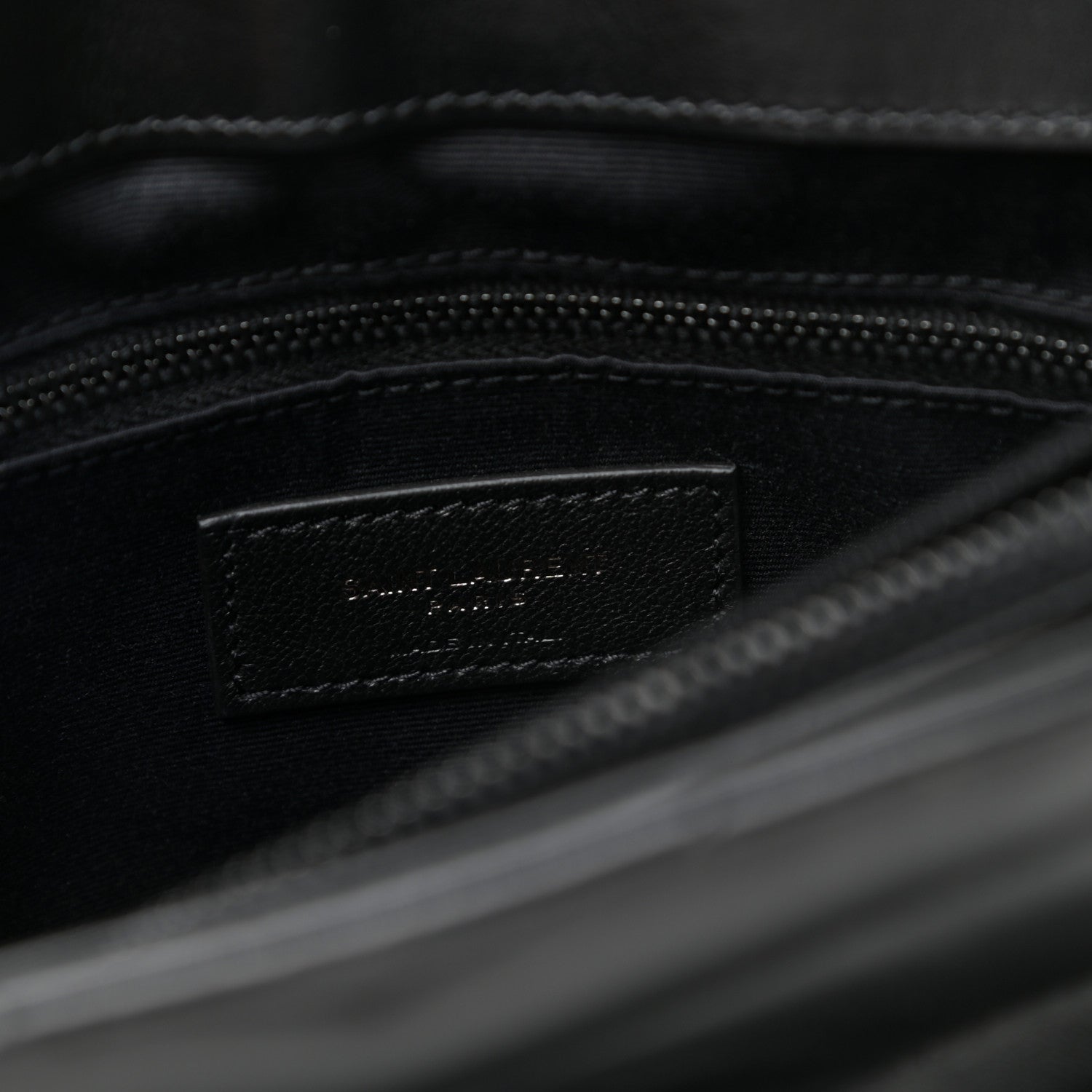 Saint Laurent Calfskin Y Quilted Monogram Medium Loulou Chain Satchel Black 7 of 10