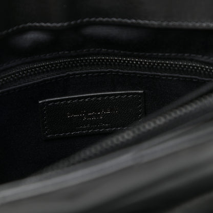 Saint Laurent Calfskin Y Quilted Monogram Medium Loulou Chain Satchel Black 7 of 10
