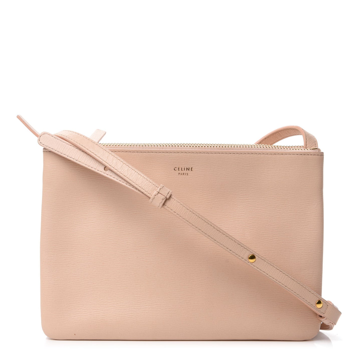 Liege Calfskin Small Trio Crossbody Bag Blush