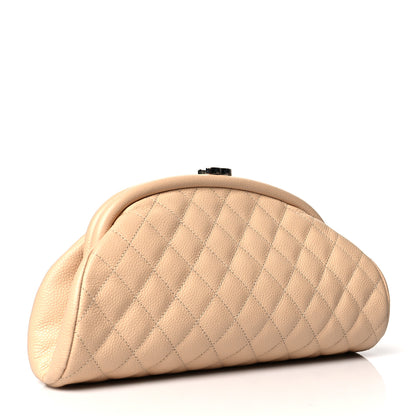 Chanel Caviar Quilted Timeless Clutch Beige 3 of 9