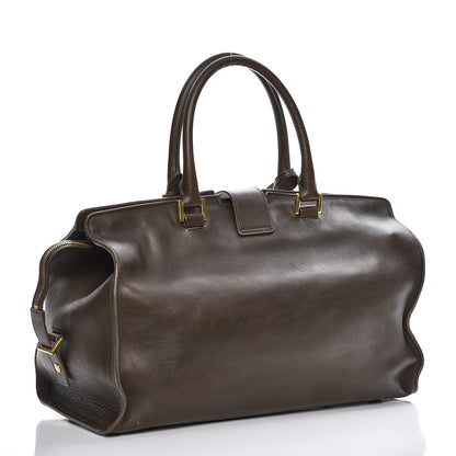 Saint Laurent Calfskin Medium Classic Y Cabas Earth 3 of 13