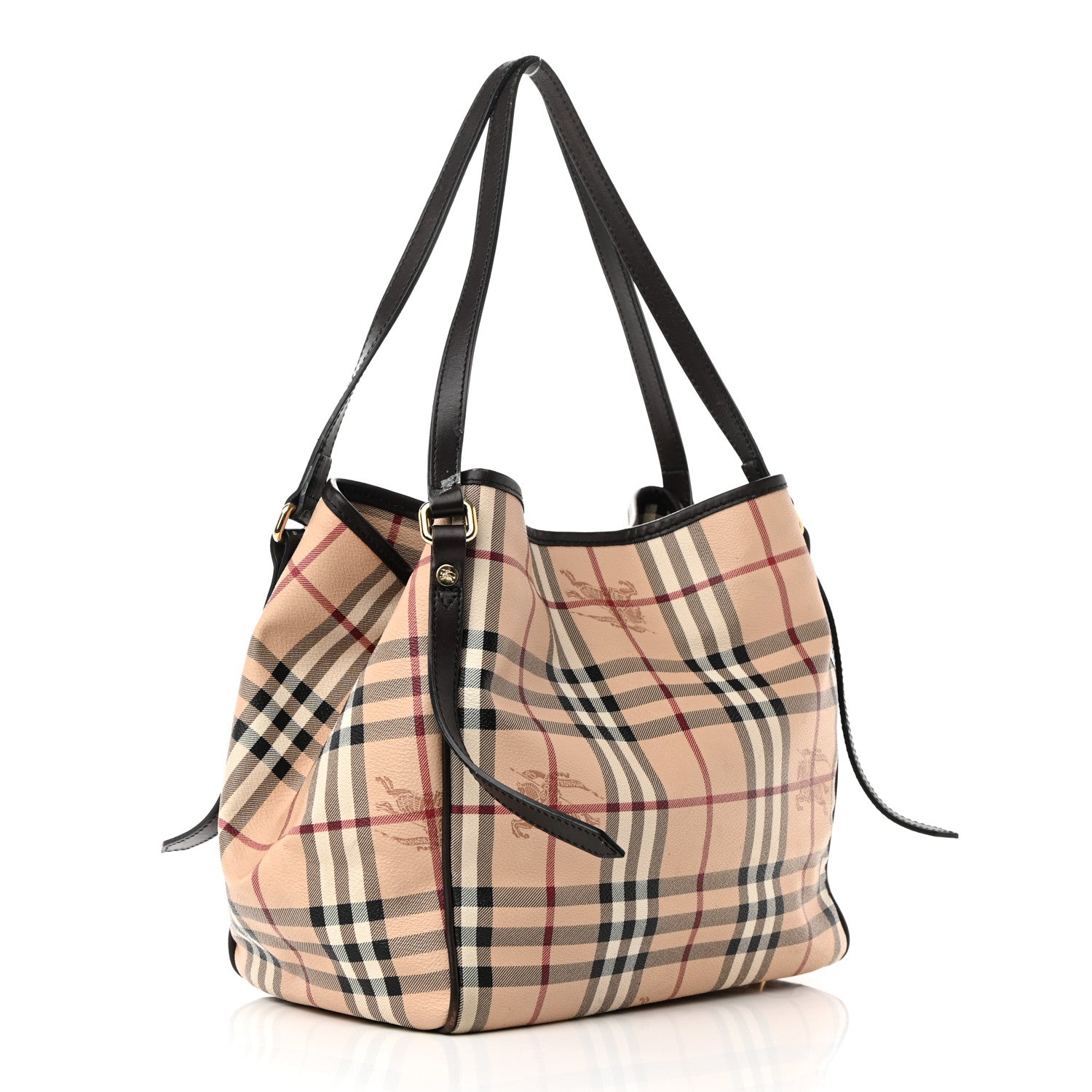 Burberry Haymarket Check Small Canterbury Tote Brown 3 of 19