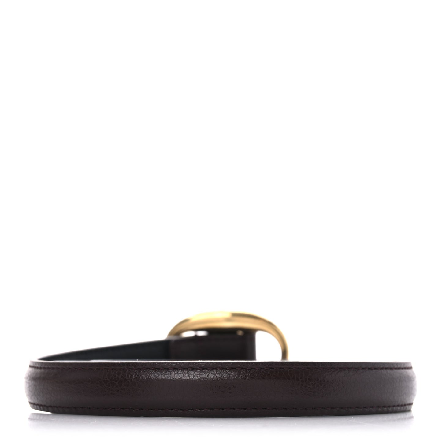 Smooth Calfskin Oval Thin Belt 70 28 Dark Currant