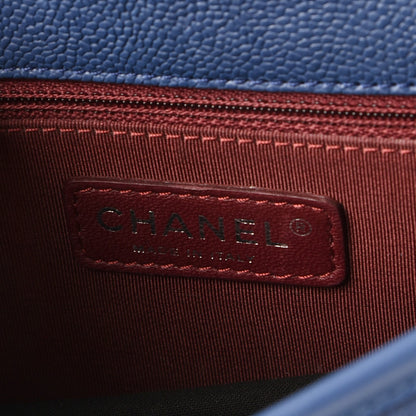 Chanel Caviar Quilted Mini French Riviera Flap Blue 7 of 12