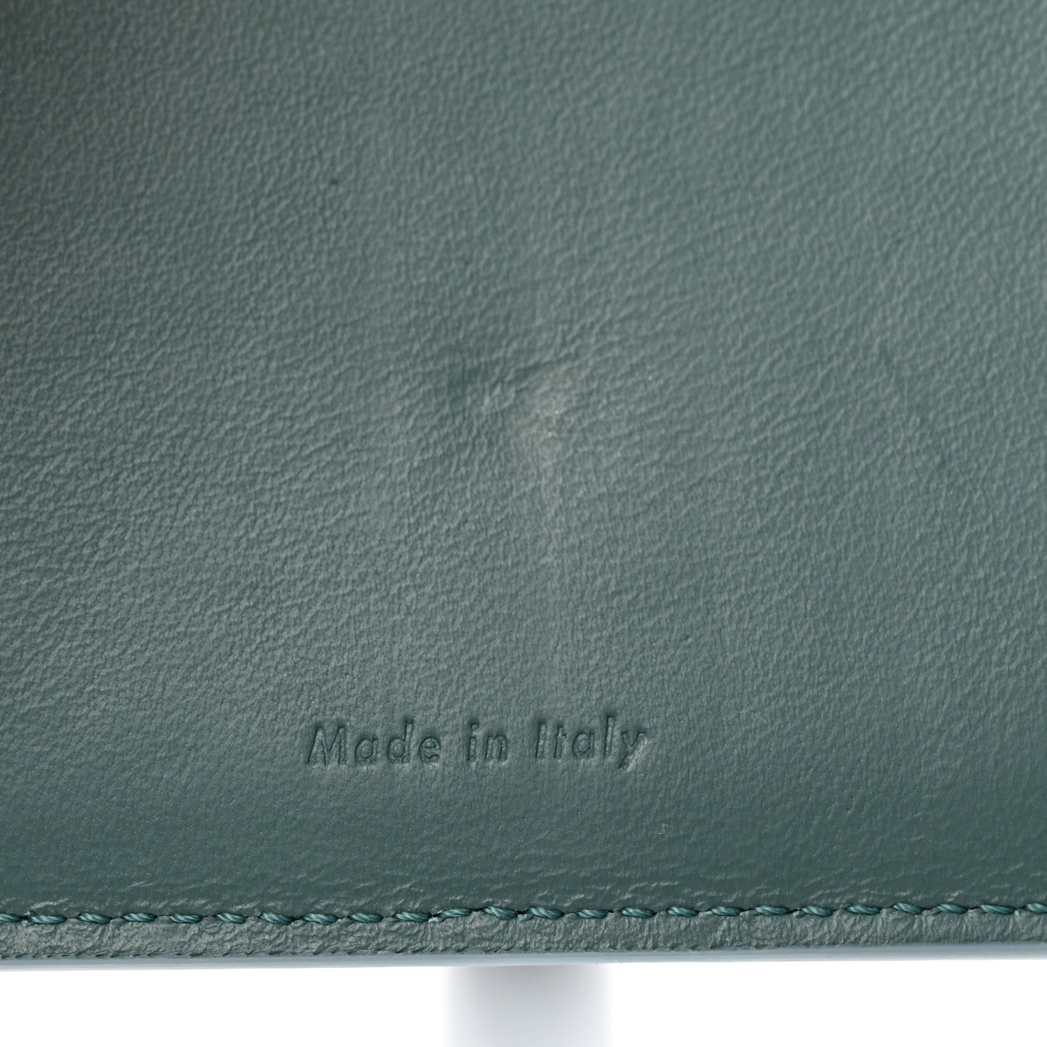 Celine Grained Calfskin Medium Multifunction Strap Wallet Pale Blue 6 of 7