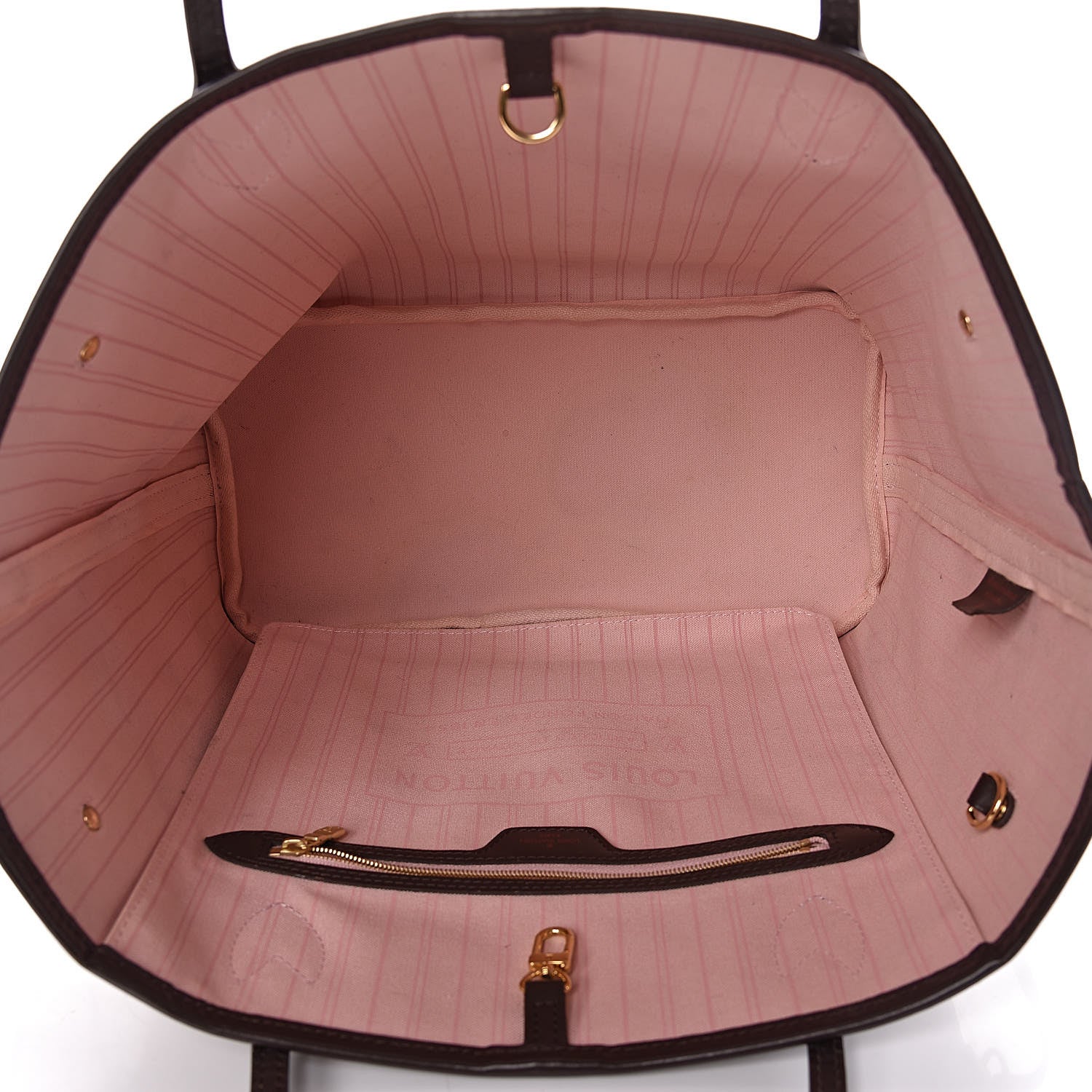 Louis Vuitton Damier Ebene Neo Neverfull MM Rose Ballerine 5 of 17