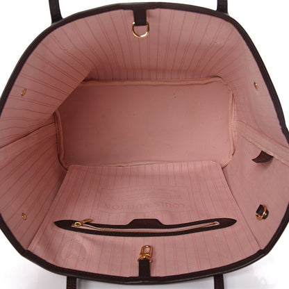 Louis Vuitton Damier Ebene Neo Neverfull MM Rose Ballerine 5 of 17