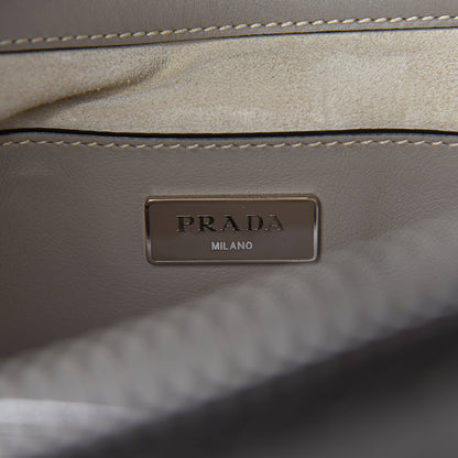Prada City Calf Small Hand Stitched Galleria Double Zip Tote Calce 7 of 14