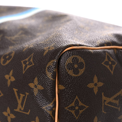 Louis Vuitton Monogram My LV Heritage Speedy Bandouliere 40 Gris Blue Clair 9 of 40