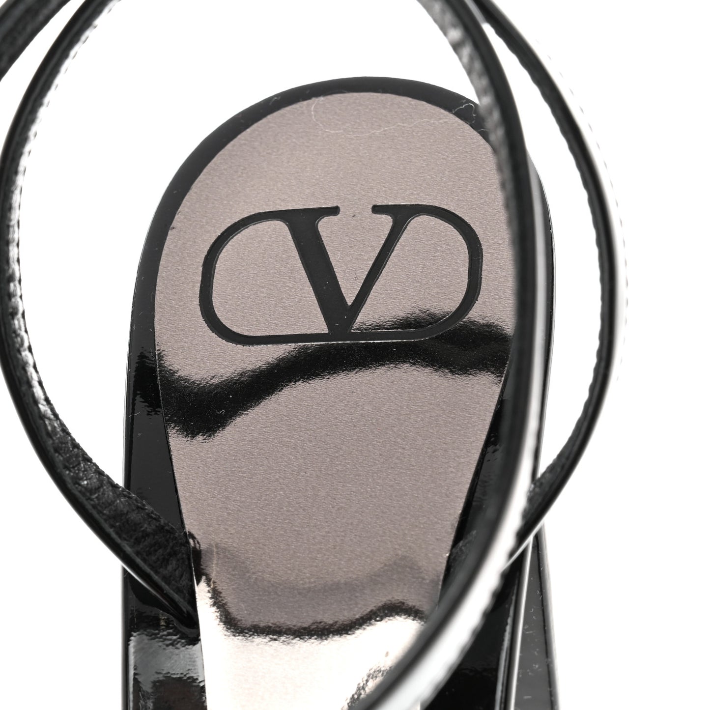 Patent Tonal One Stud Ankle Strap 90mm Block Heel Pumps 39 Black