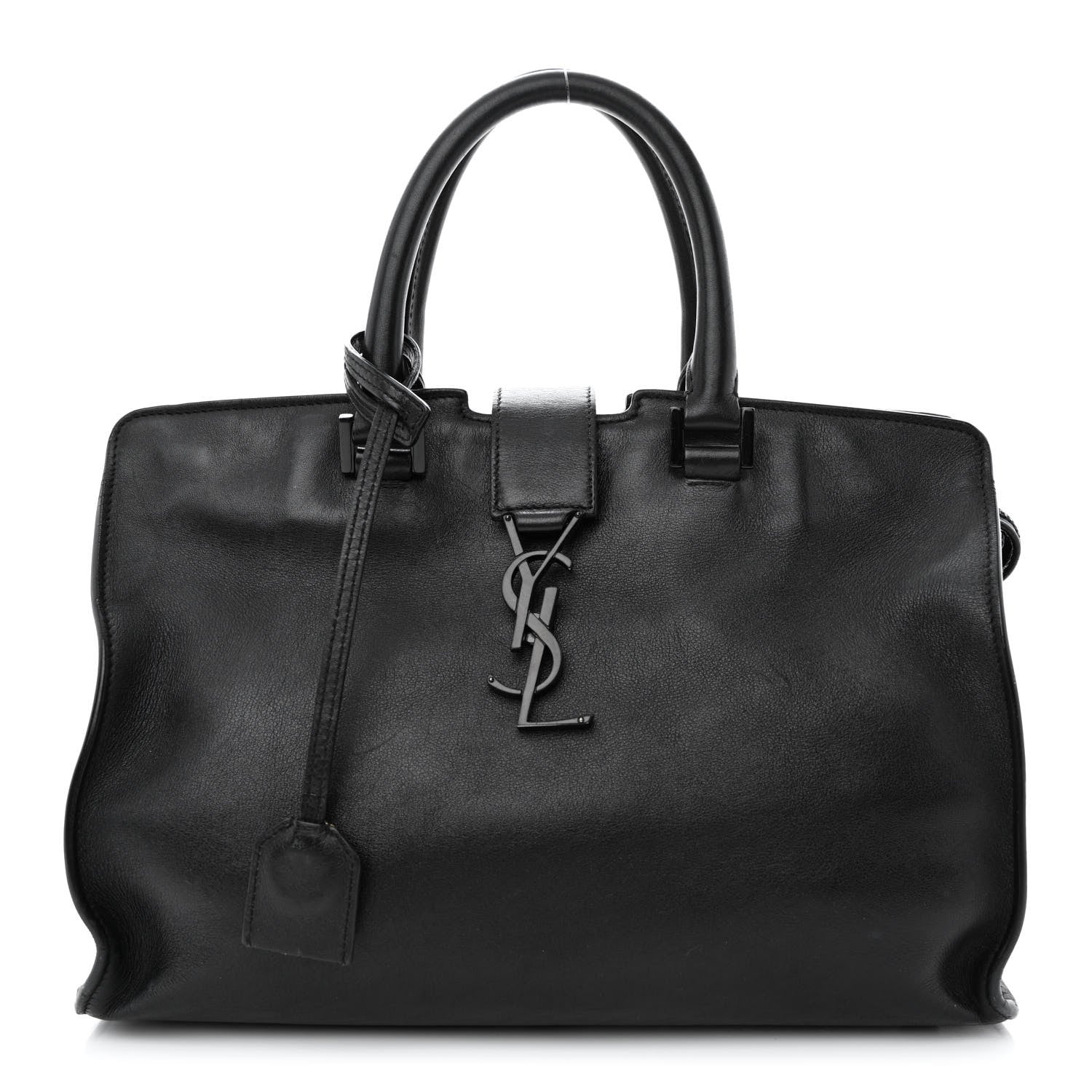 Saint Laurent Calfskin Small Monogram Cabas Black 1 of 17