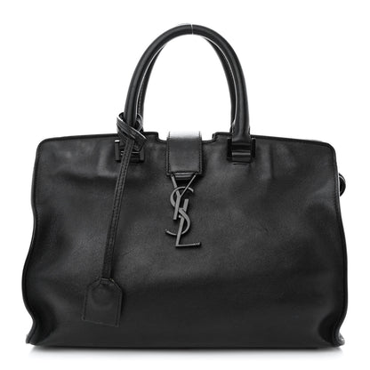 Saint Laurent Calfskin Small Monogram Cabas Black 1 of 17