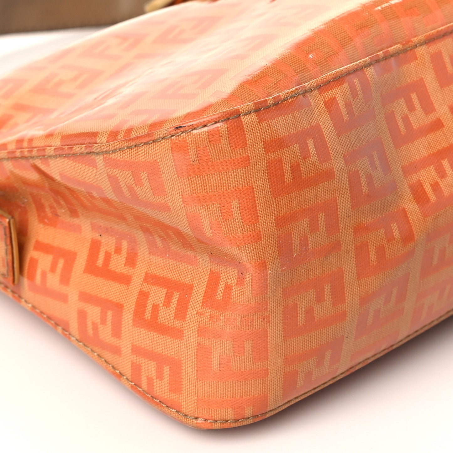 Vinyl Zucchino Shoulder Bag Orange