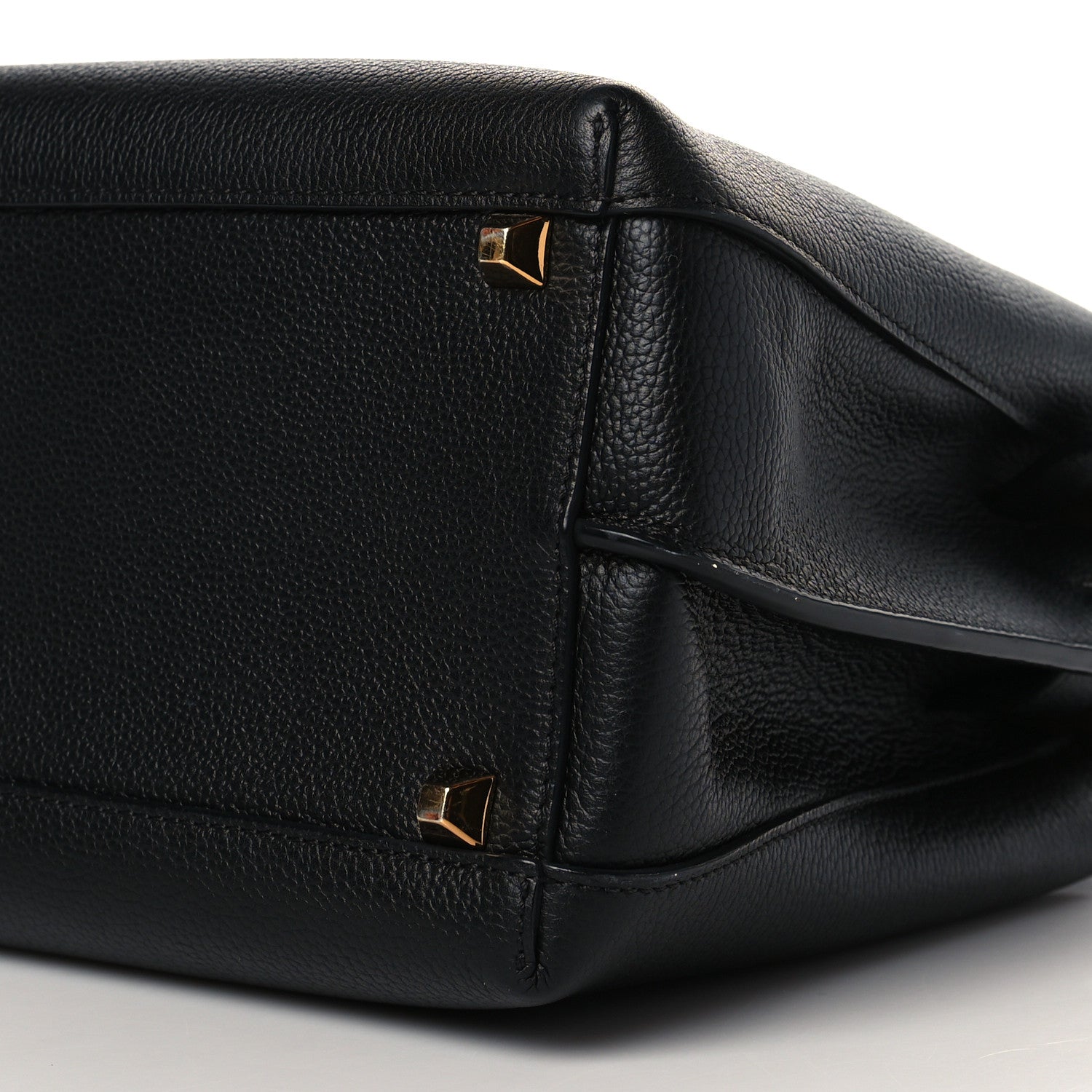 MCM Grained Calfskin Medium Milla Tote Black 9 of 9
