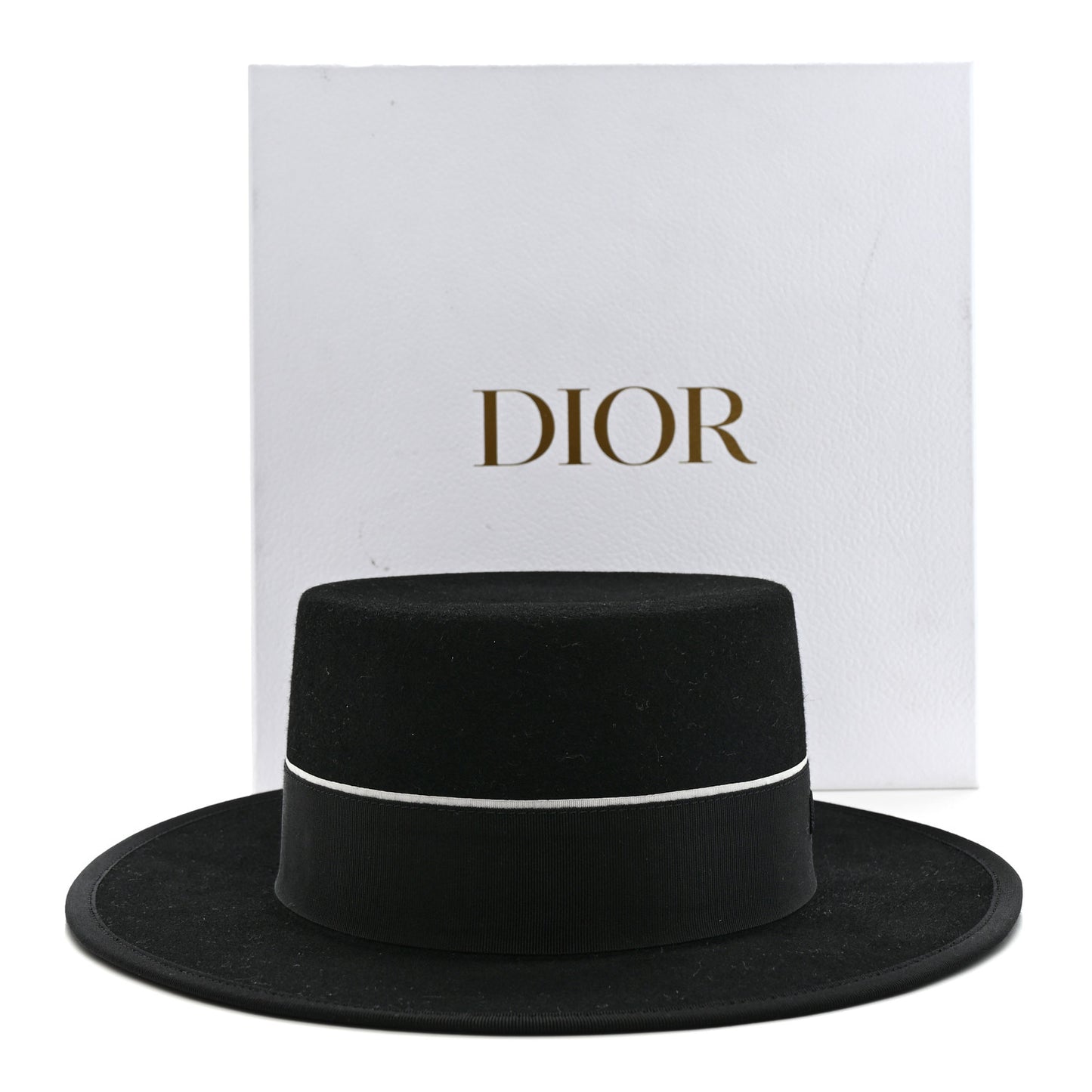 Felt Diorodeo Large Brim Hat 58 Black