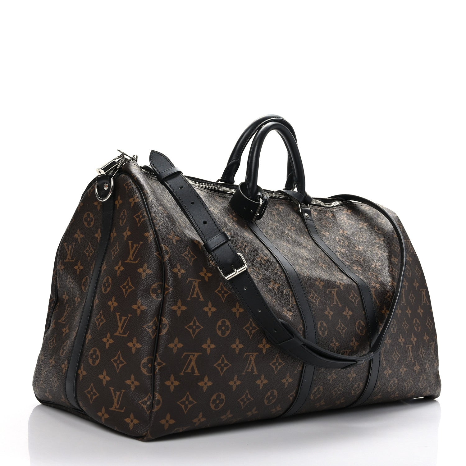 Louis Vuitton Monogram Macassar Keepall Bandouliere 55 3 of 12