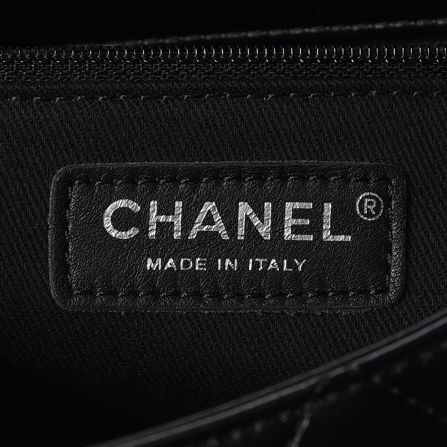 Chanel Glazed Calfskin Quilted Small CC Delivery Tote Black 8 of 9