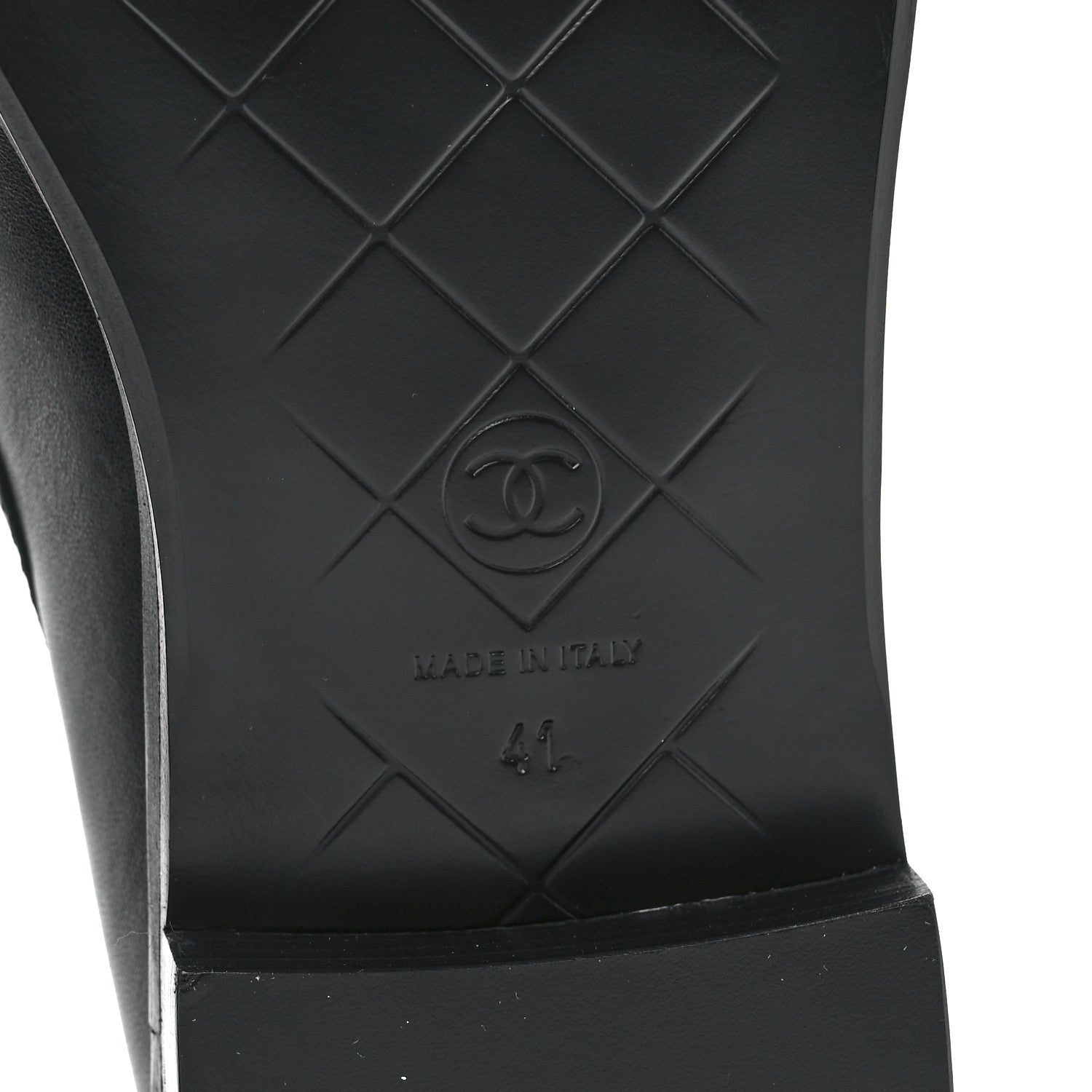 Chanel Lambskin Quilted CC Turnlock Loafers 41 Black 6 of 10