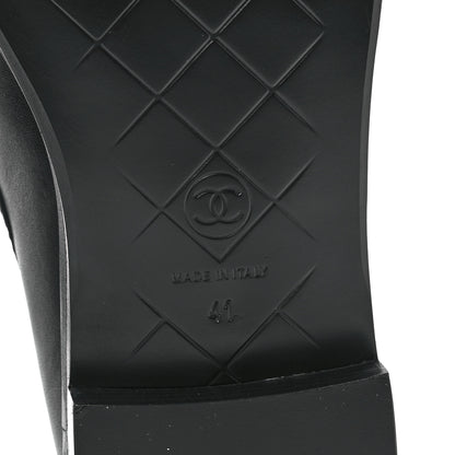 Chanel Lambskin Quilted CC Turnlock Loafers 41 Black 6 of 10