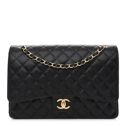 Chanel Caviar Quilted Maxi Double Flap Black 1 of 10