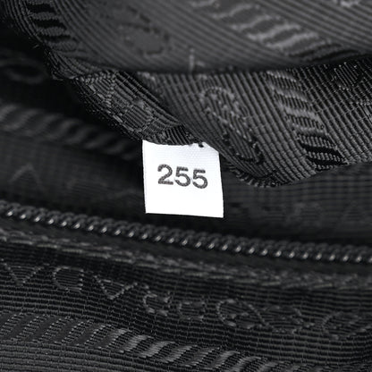 Prada Re-Nylon Vela Saffiano Pocket Double Buckle Messenger Shoulder Bag Black 8 of 11