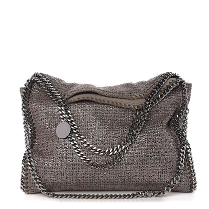 Stella McCartney Metallic Tricot Falabella Fold Over Tote Grey 1 of 8