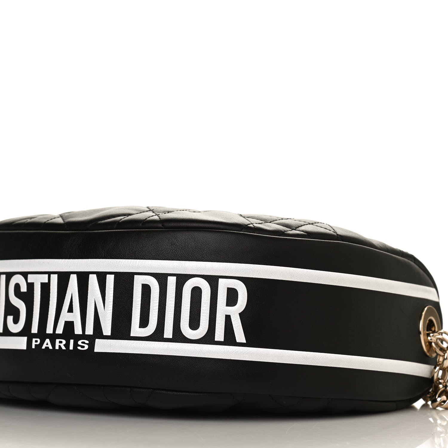 Christian Dior Lambskin Cannage Medium Dior Vibe Hobo Bag Black 9 of 10