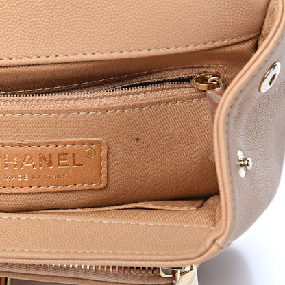 Chanel Caviar Quilted Small Business Affinity Flap Beige 9 of 12