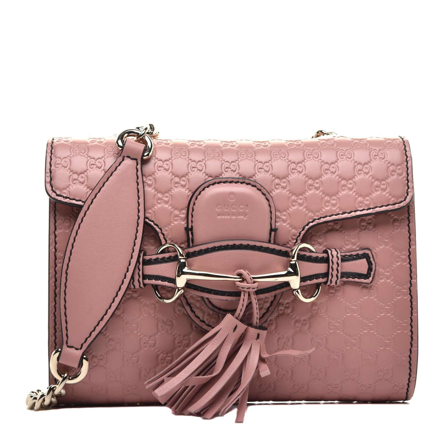 Gucci Microguccissima Mini Emily Shoulder Bag Soft Pink 1 of 9