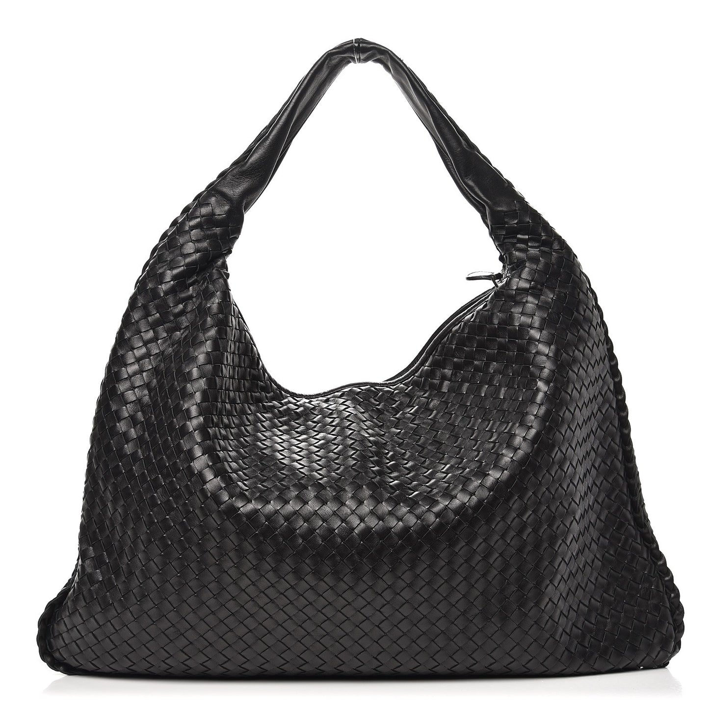 Nappa Intrecciato Maxi Veneta Hobo Nero Black