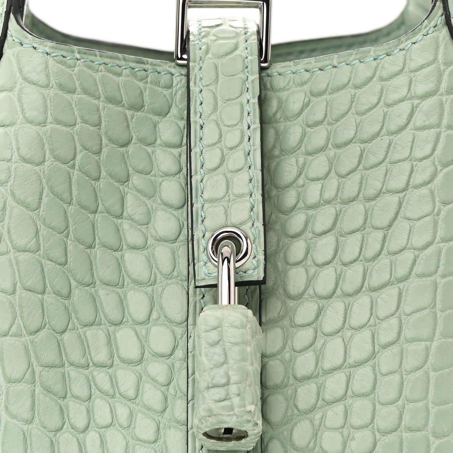 Matte Alligator Micro Picotin Lock Vert D' Eau