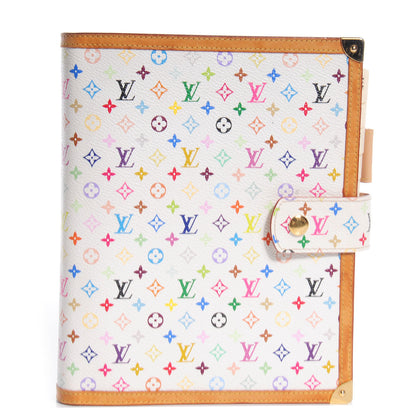 Louis Vuitton Monogram Multicolor Large Ring Agenda Cover White 1 of 30